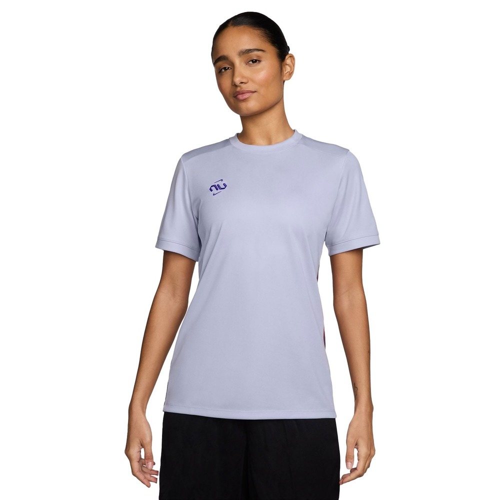 Nike United Academy Dri Fit Soccer Top Short Sleeve Shirt Light Purple M IH3778